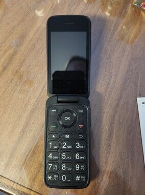 TCL Black Flip Cell Phone with Large Keypad - Verizon